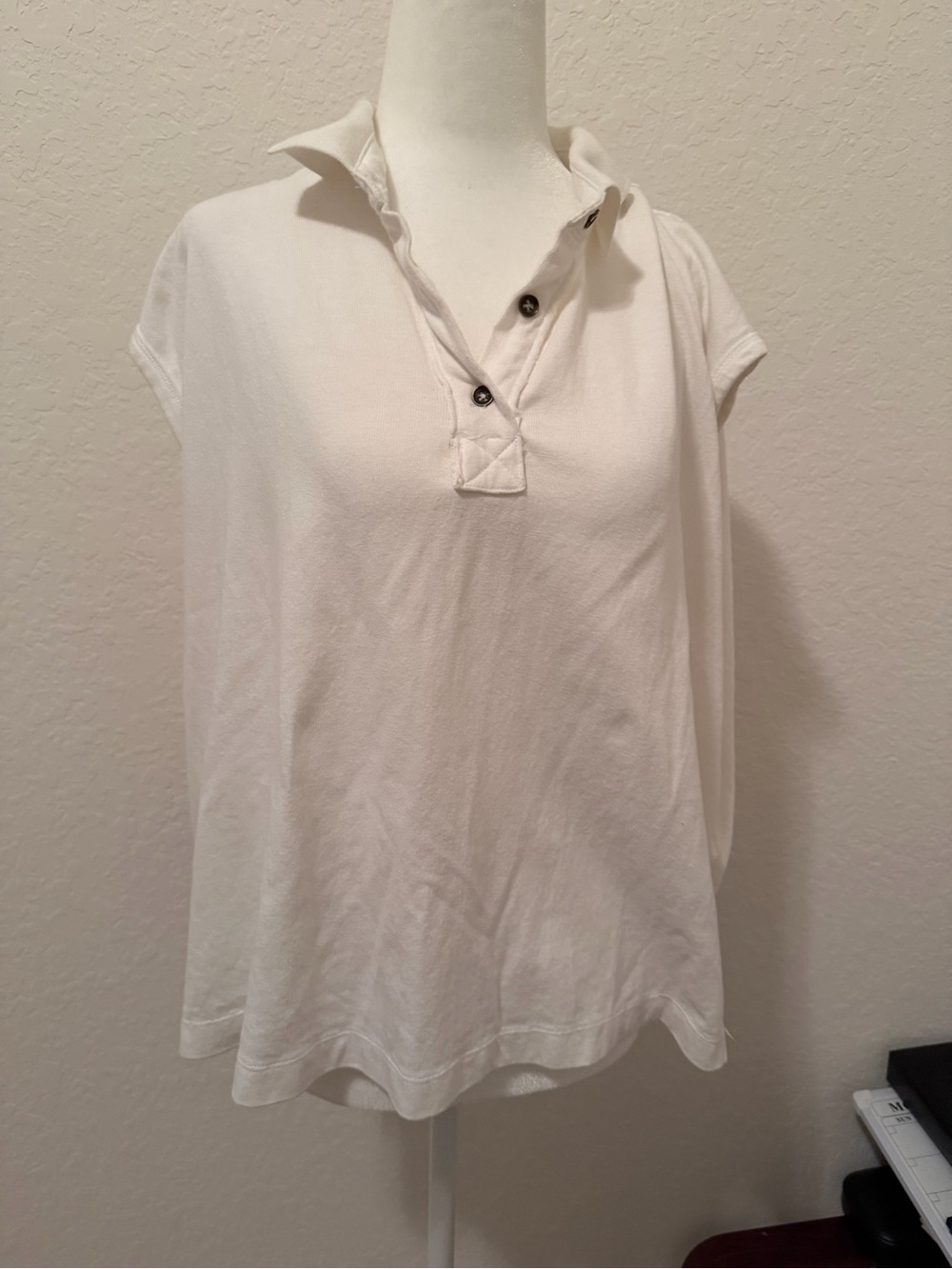 Free People Sleeveless Polo Top